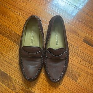 Robert Zur brown leather penny loafers